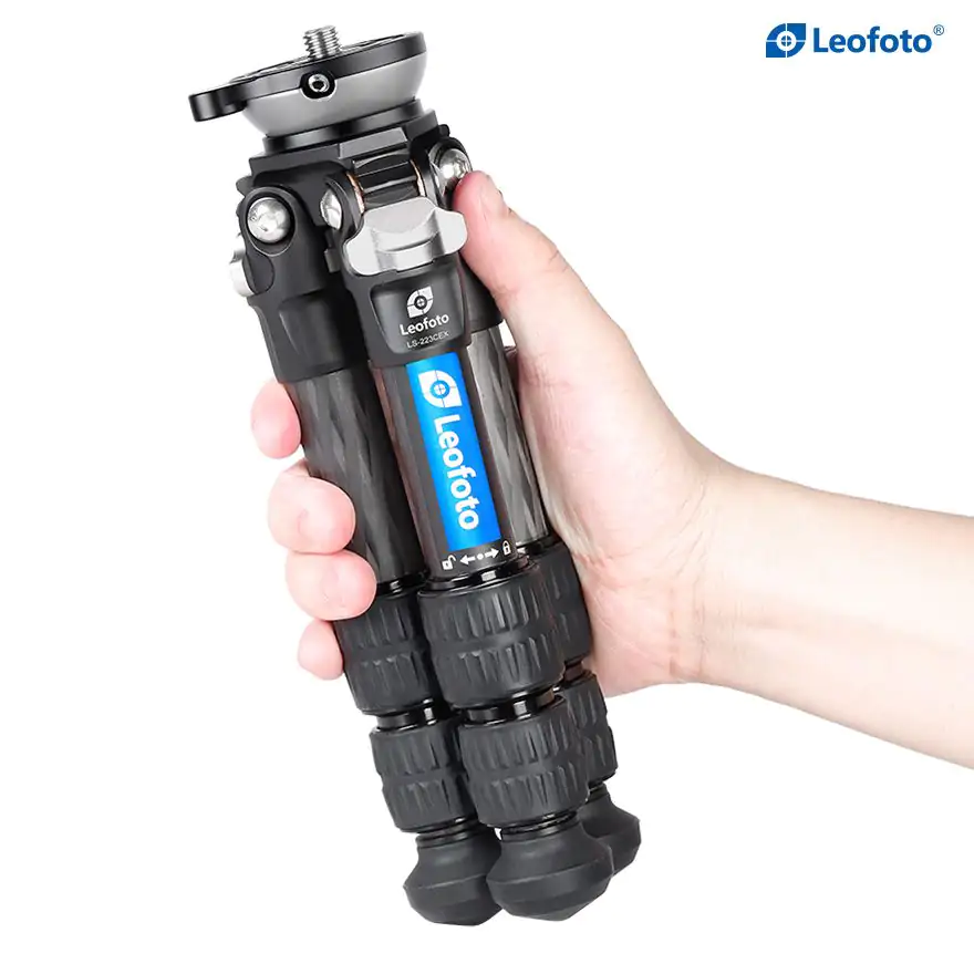 Leofoto LS-223CEX Ranger Series Tripod with RH-0 Leveling Base/panning clamp - Image 5