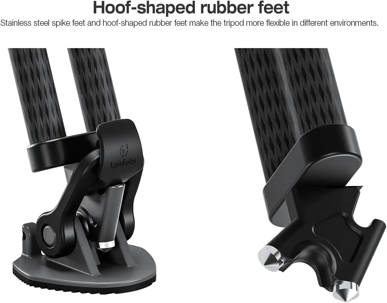 Leofoto LVC-193C Carbon Fiber Twin Leg Video Tripod+BV-15 Fluid Head - Image 4