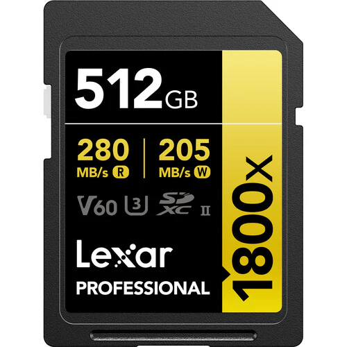 Lexar Professional 1800x UHS-II SDXC Memory Card (GOLD Series) - Image 4